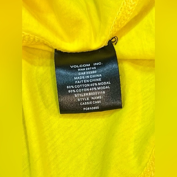 Volcom Tank Top - Yellow - Picture 5 of 5